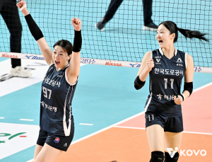 여자배구 도로공사, 8시즌 만에 정규리그 우승…챔프전 직행 [쿠키 현장]