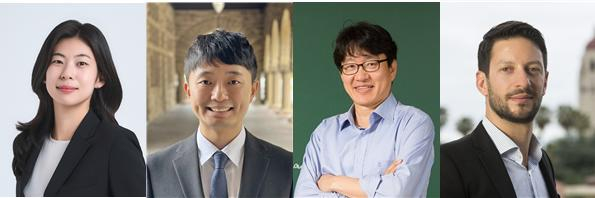 (왼쪽부터) KAIST 생명화학공학과 윤지수 박사과정생, 스탠포드대학교 재료공학과 오진원 (Jinwon Oh) 박사, KAIST 생명화학공학과 정희태 석좌교수, 스탠포드대학교 화학공학과 마테오 카르넬로(Matteo Cargnello) 교수.