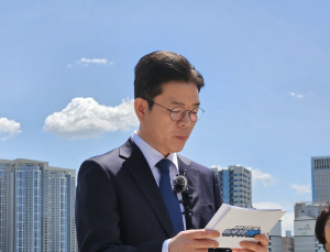 정원오, 용산국제업무지구 개발 공약 발표 [쿡 정치포토]