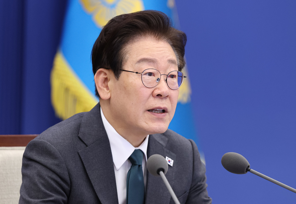 이재명 대통령이 지난 7일 수석보좌관회의에서 발언하고 있다. 연합뉴스