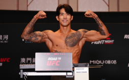 한국 챔피언 송영재, ‘진격의 거인’ 임관우, 계체 통과…UFC 진출 노린다