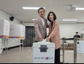 김진태 강원도지사 후보 춘천서 투표 “제대로 된 강원 만들기 동참”