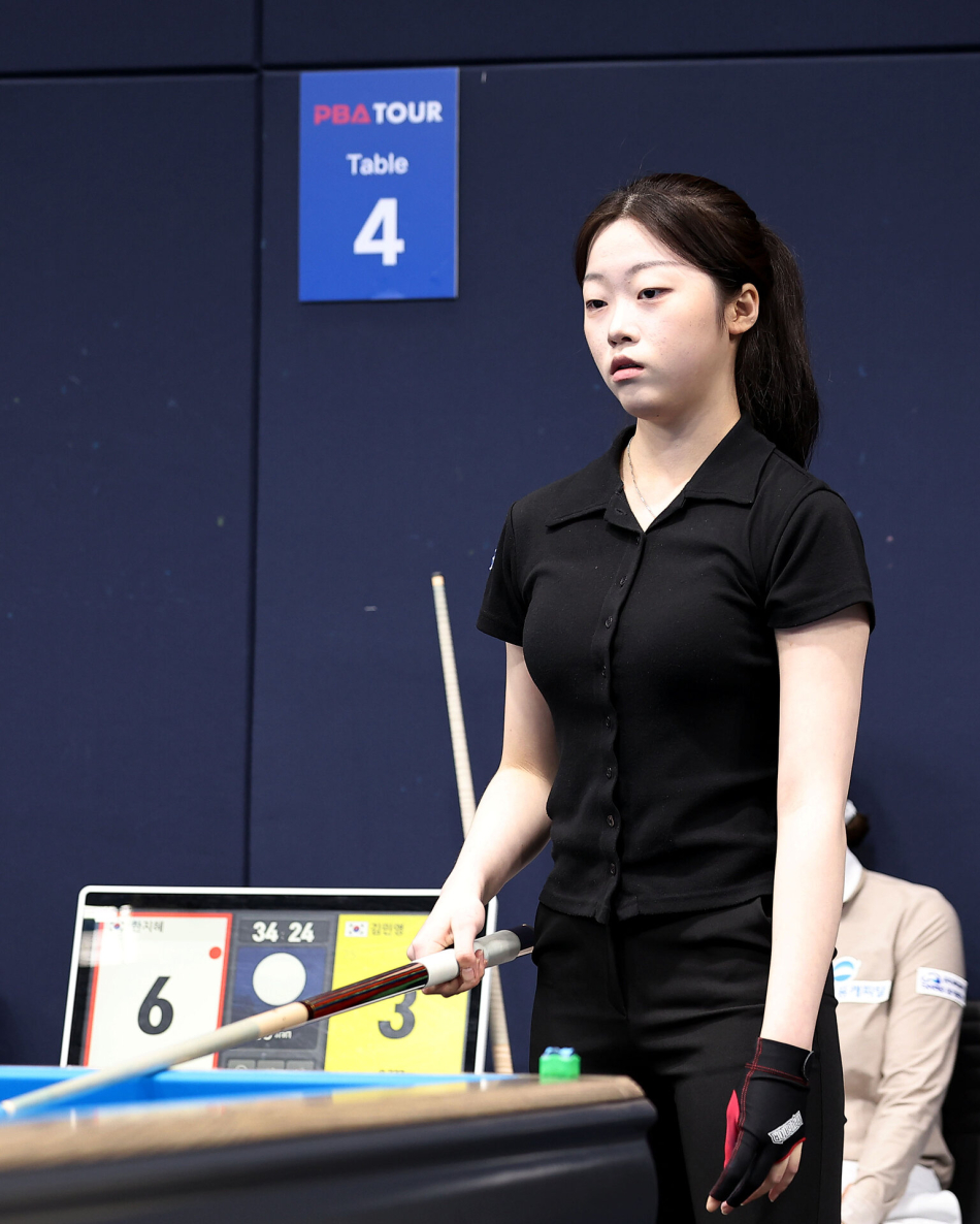 2008년생 당구 선수 한지혜. PBA 제공