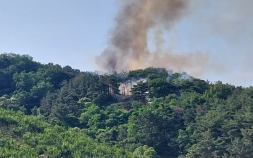 진주 대곡면 야산 화재…60대 남성 경상
