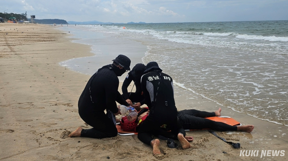 충남소방 119시민구조대 모습.