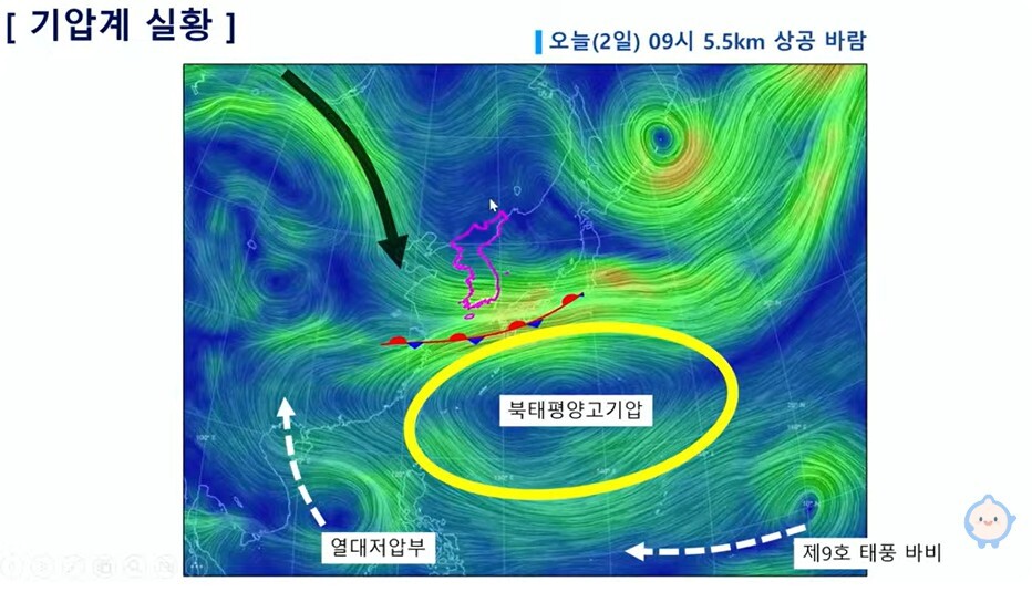 기상청 2일 정례 예보브리핑 화면 캡처.